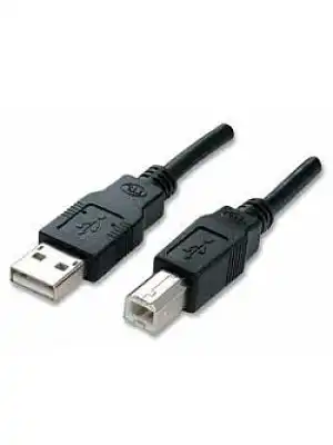 כבל מדפסת USB A/B באורך : 5 מטר