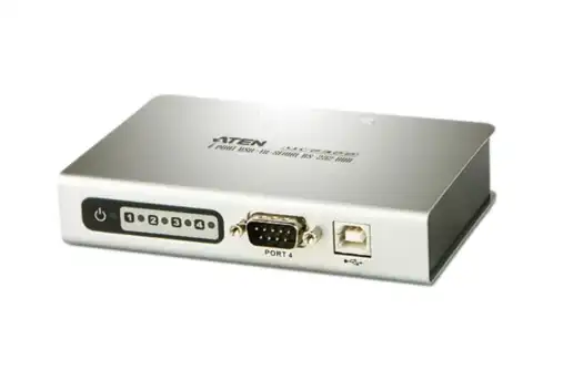 מתאם ATEN 4-Port USB to RS-232 Hub