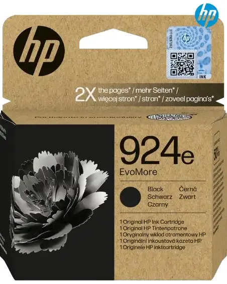 דיו מקורי שחור XL גדול  HP924 0.4K עבור HP8133