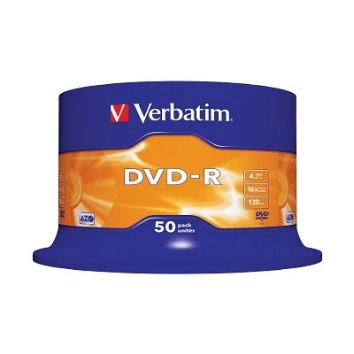 דיסק די וי די - ורבטים - VERBATIM DVD-R 50 CAKE