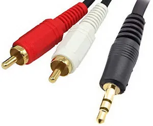 כבל PL TO RCA באורך 3 מטר  PL-2RCA-3
