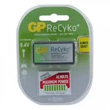 סוללות GP נטען מסוג 9V (יחידה אחת באריזה)