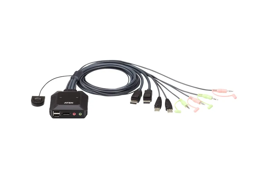 קופסת מיתוג  ATEN CS22DP  KVM 2 PORT