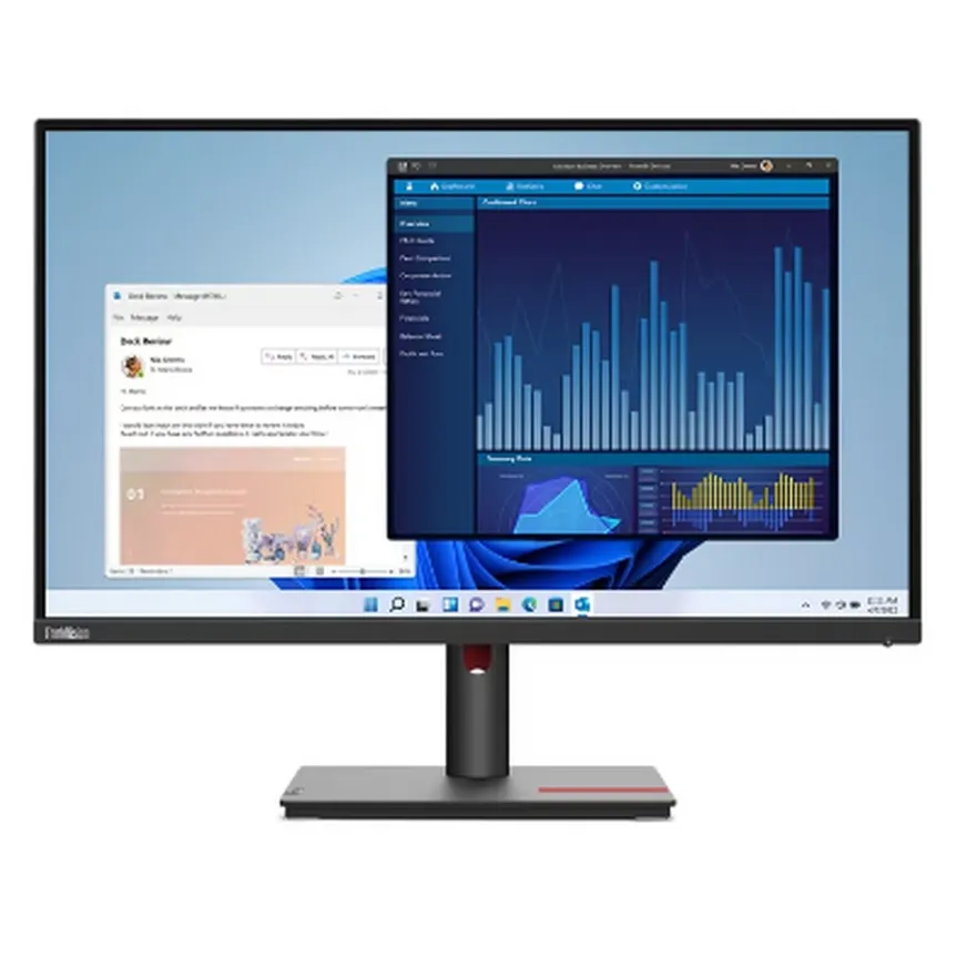 מסך ``27 LENOVO T27-P 3840X1260 כולל תחנת עגינה
