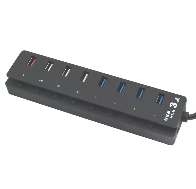 מפצל - יו אס בי - USB3 - ל 8 פורט + ספק כוח 7+1CHARGE