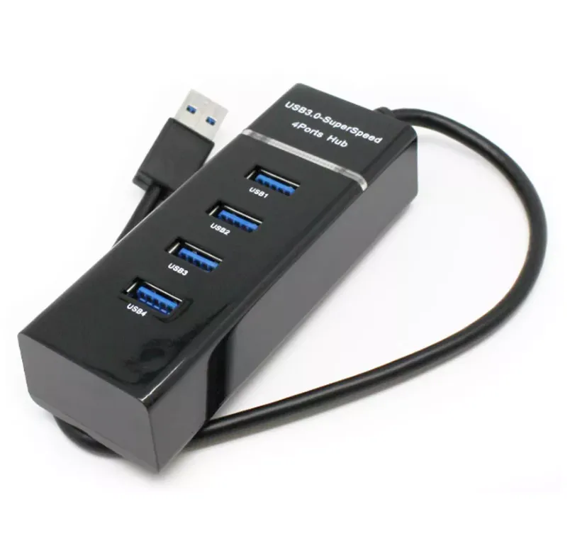 מפצל - יו אס בי - GOLD - 4 PORT USB  3.0 ללא ספק כח