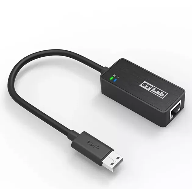 כרטיס רשת חיצוני STLAB U-790 חיבור USB3.0 TO LAN