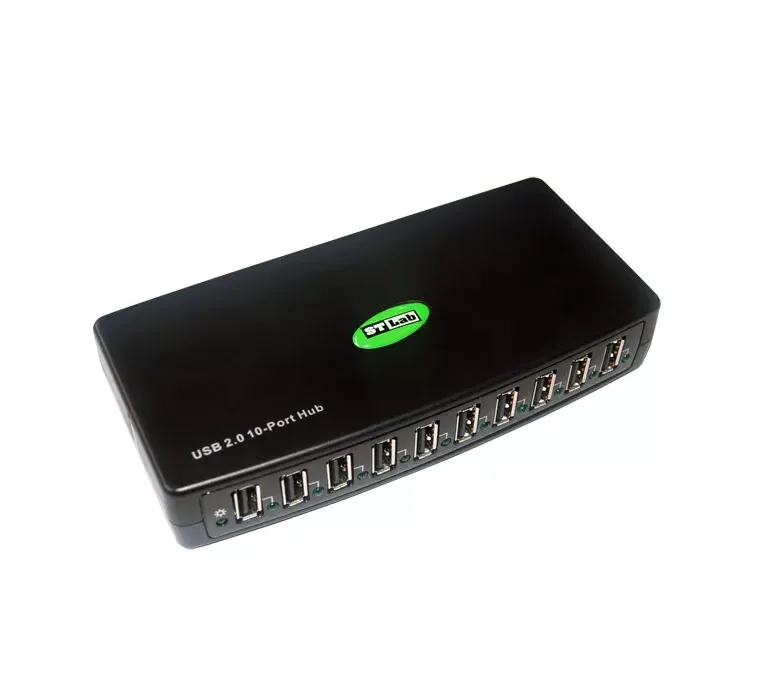מפצל - יו אס בי - ST-LAB 10 PORT USB 2.0 דגם U-500