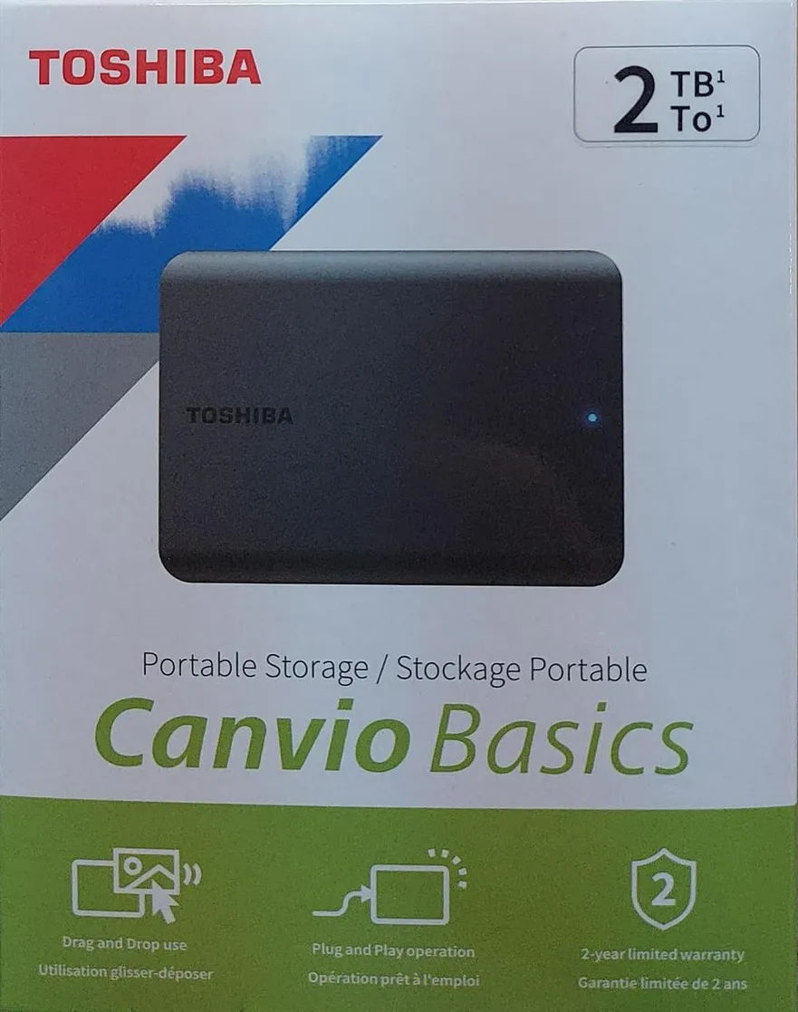 דיסק קשיח חיצוני TOSHIBA CANVIO 2TB  USB3