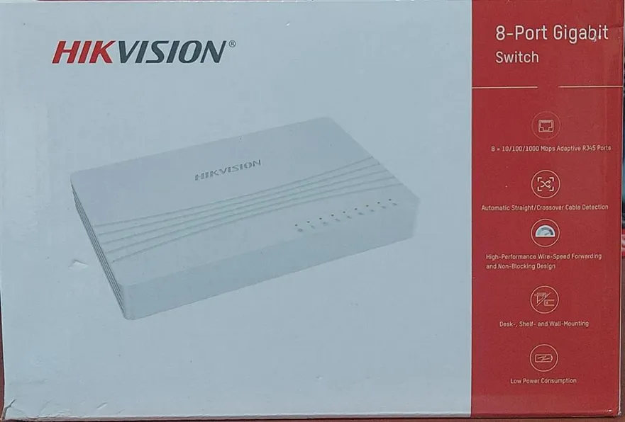 סוויץ 8 פורטים 10/100/1000 HIKVISION DS-3E0508D-E