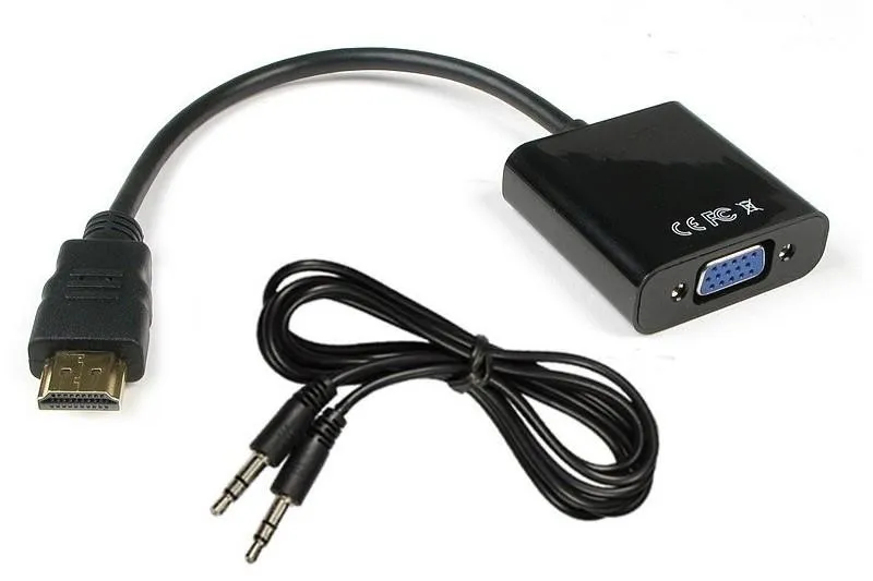 מתאם HDMI MALE TO VGA FEMALE איכותי