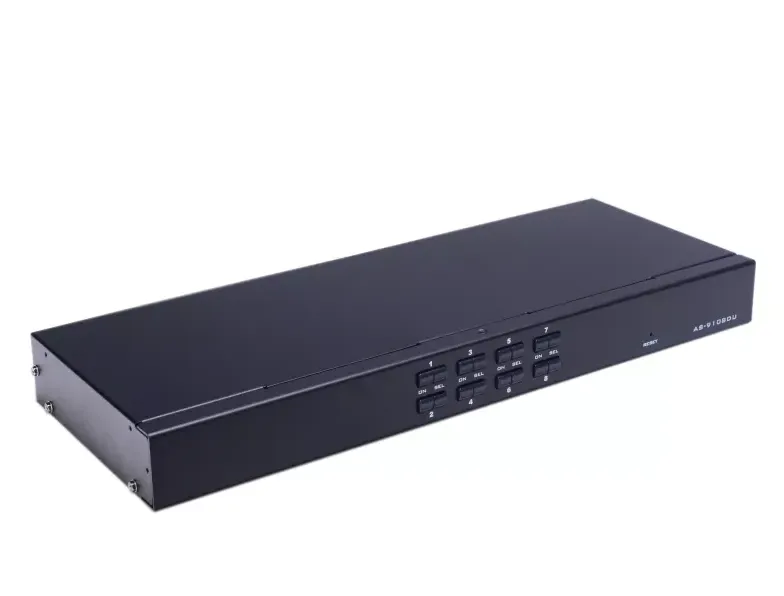 מפצל - קיי ווי אמ - KVM - PS2 - ל 8 מחשבים  GOLD TOUCH