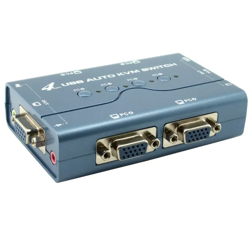 מפצל - קיי ווי אמ - KVM - USB - ל 4 מחשבים  CKL