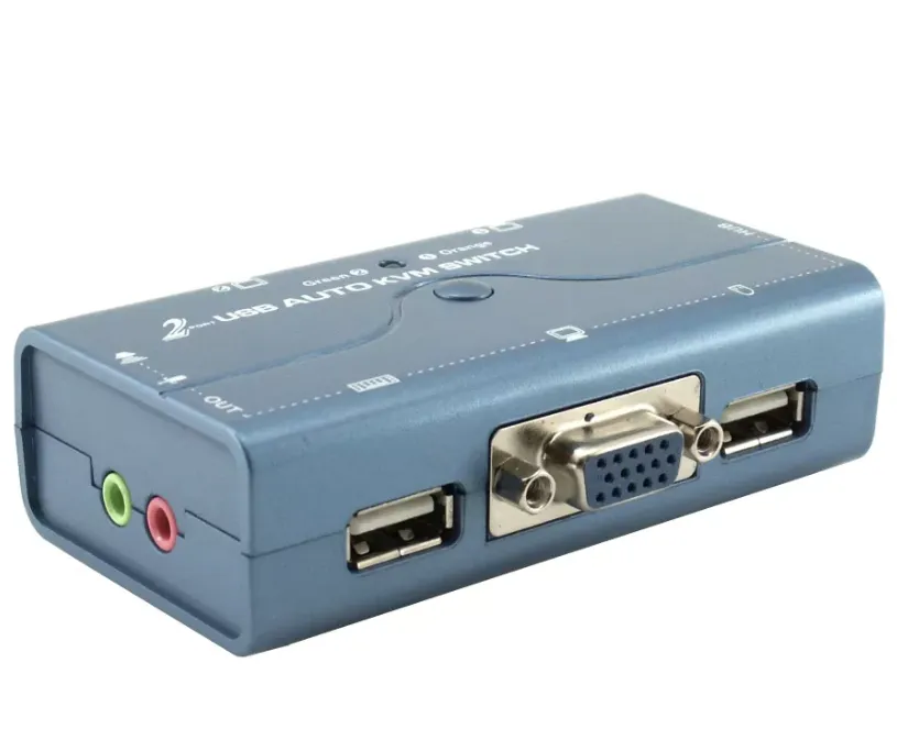 מפצל - קיי ווי אמ - KVM - USB - ל 2 מחשבים