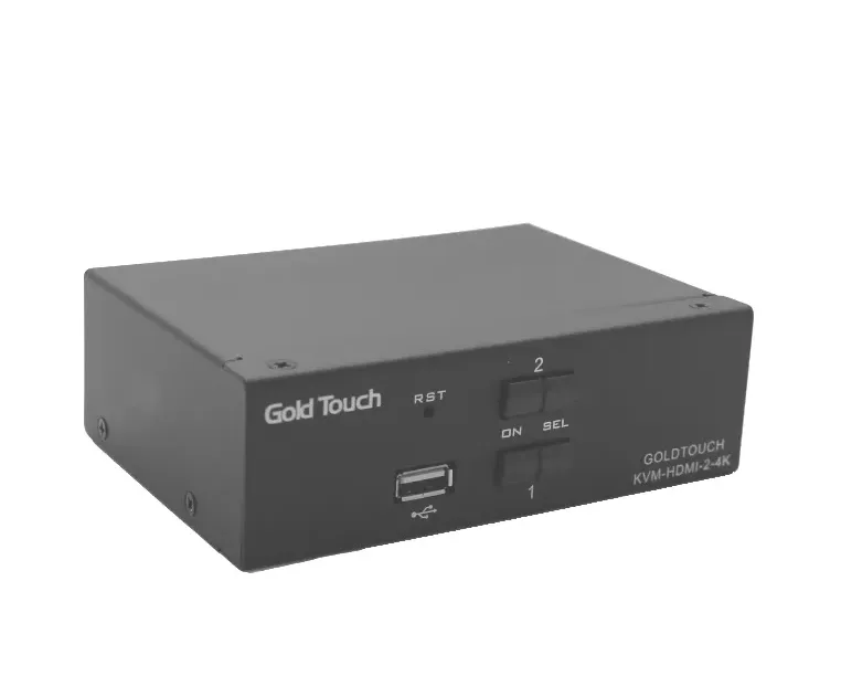 מפצל GOLD TOUCH KVM 2 PORT USB  -   HDMIלא כולל כבלים