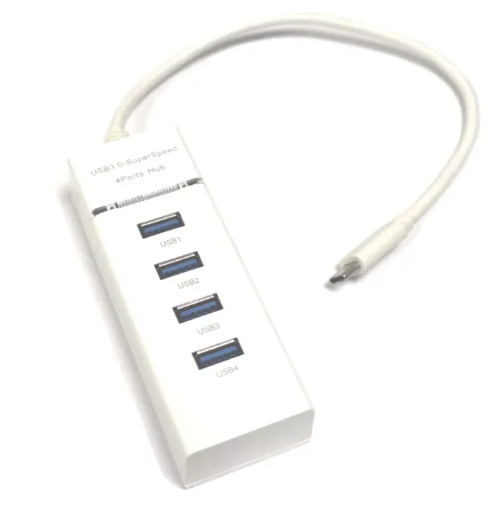 מפצל - יו אס בי - TYPE C - 4 PORT USB  3.0