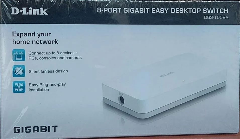 סוויץ 8 פורטים 10/100/1000 DGS-1008A D-LINK