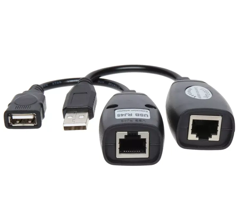 מרחיק USB על גבי כבל רשת, עד 50 מטר