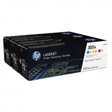 סט טונרים מקורי HP עבור PRO300/400 כחול + צהוב + אדום