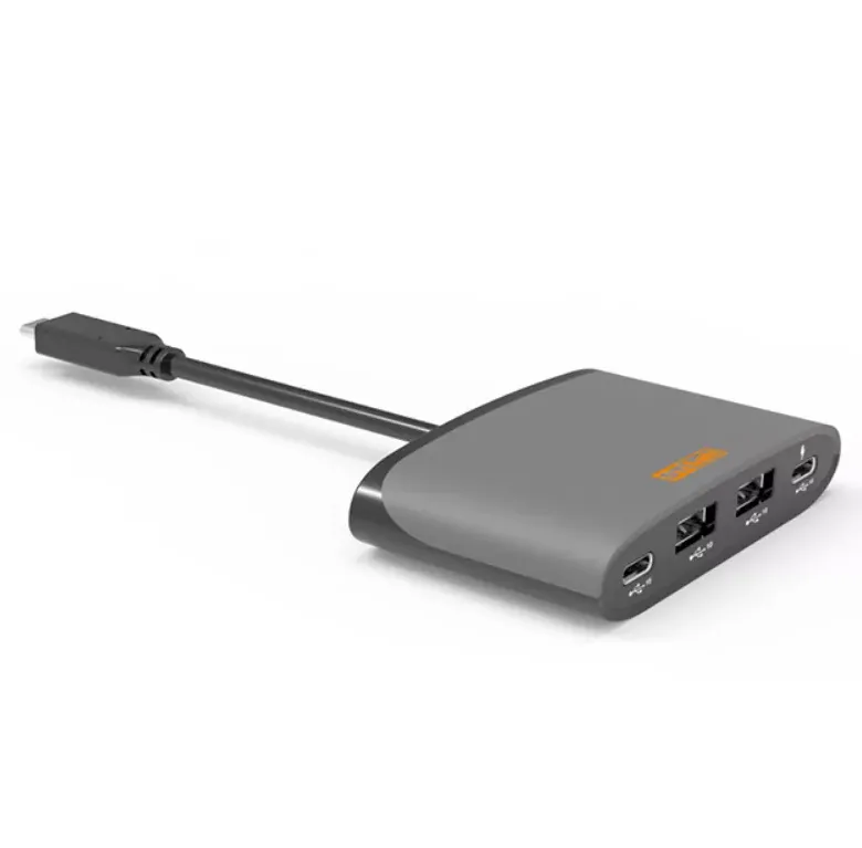 מפצל - יו אס בי - ORICO RJ45+3 PORT USB TYPEC 3.1 ללא ספק כח