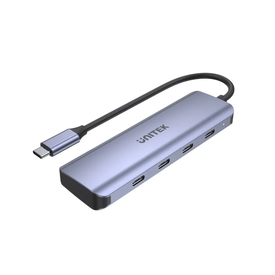 מפצל UNITEK HUB TYPE-C H1107K 4PORT TYPEC