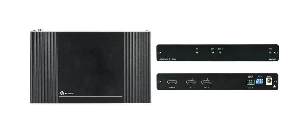 וידאו ספליטר מפצל KRAMER HDMI VM-2H2 4K